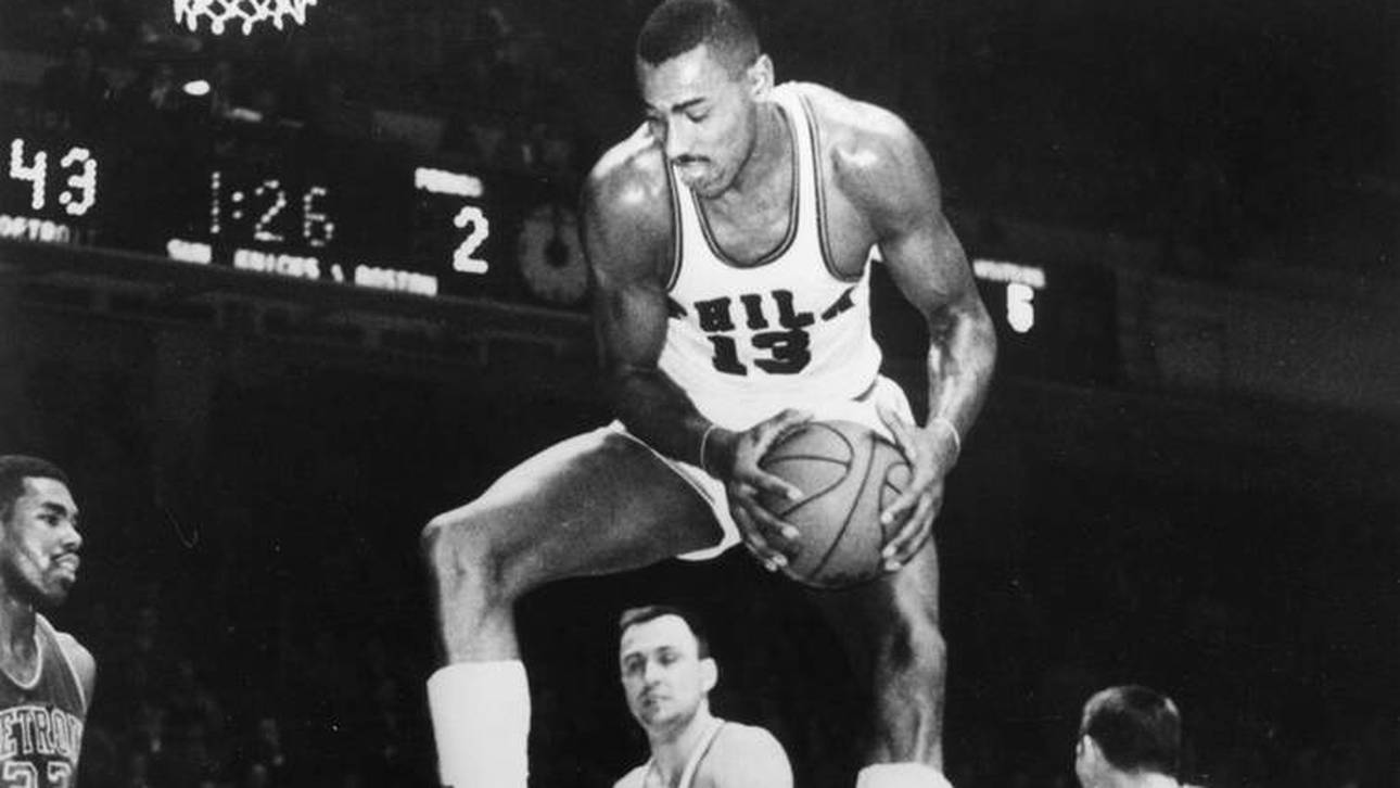 Wilt Chamberlain zu aktiven NBA-Zeiten im Jahr 1962