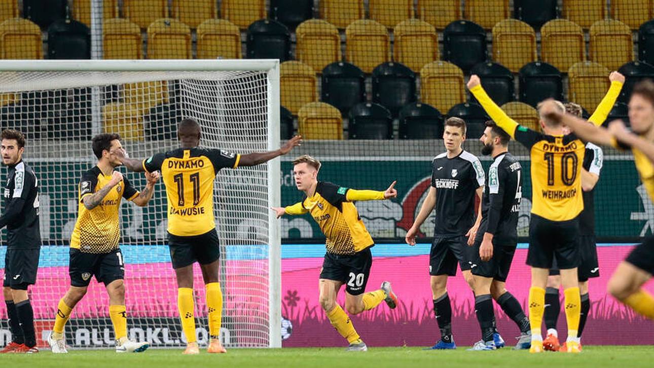 Dresden marschiert gegen Verl