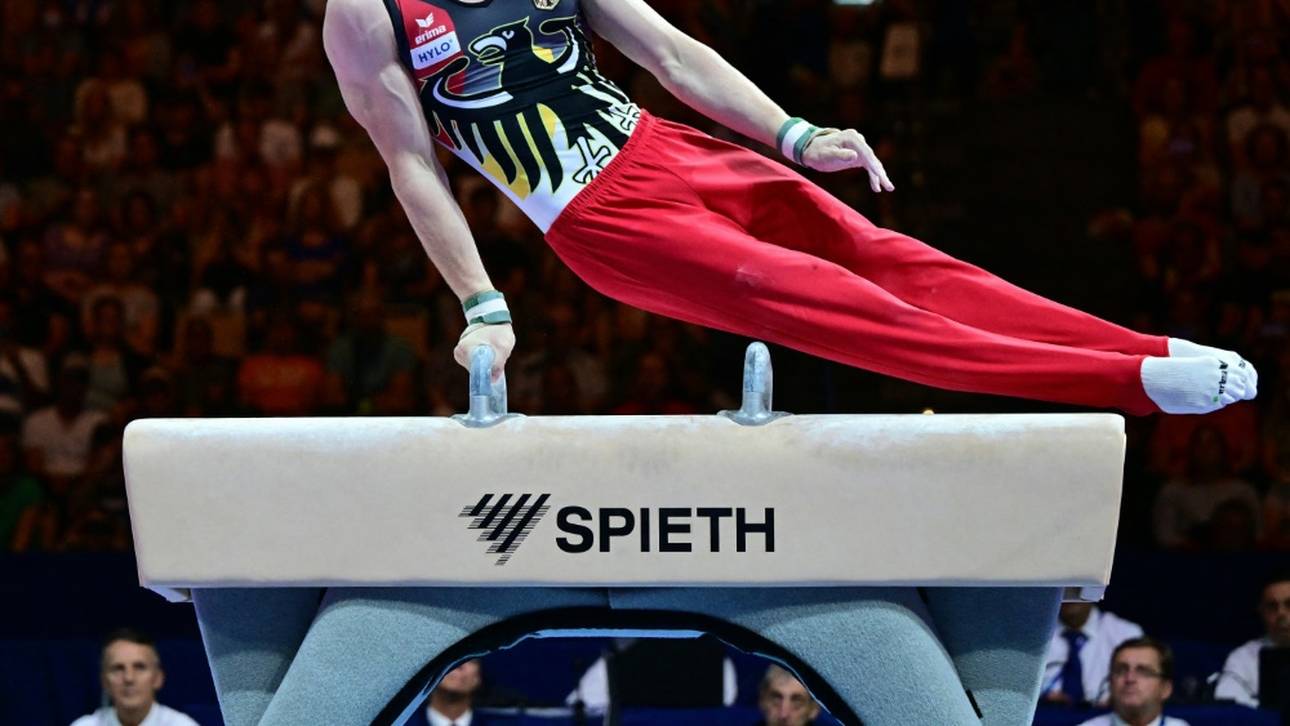 Dunkel erturnt EM-Bronze am Pauschenpferd