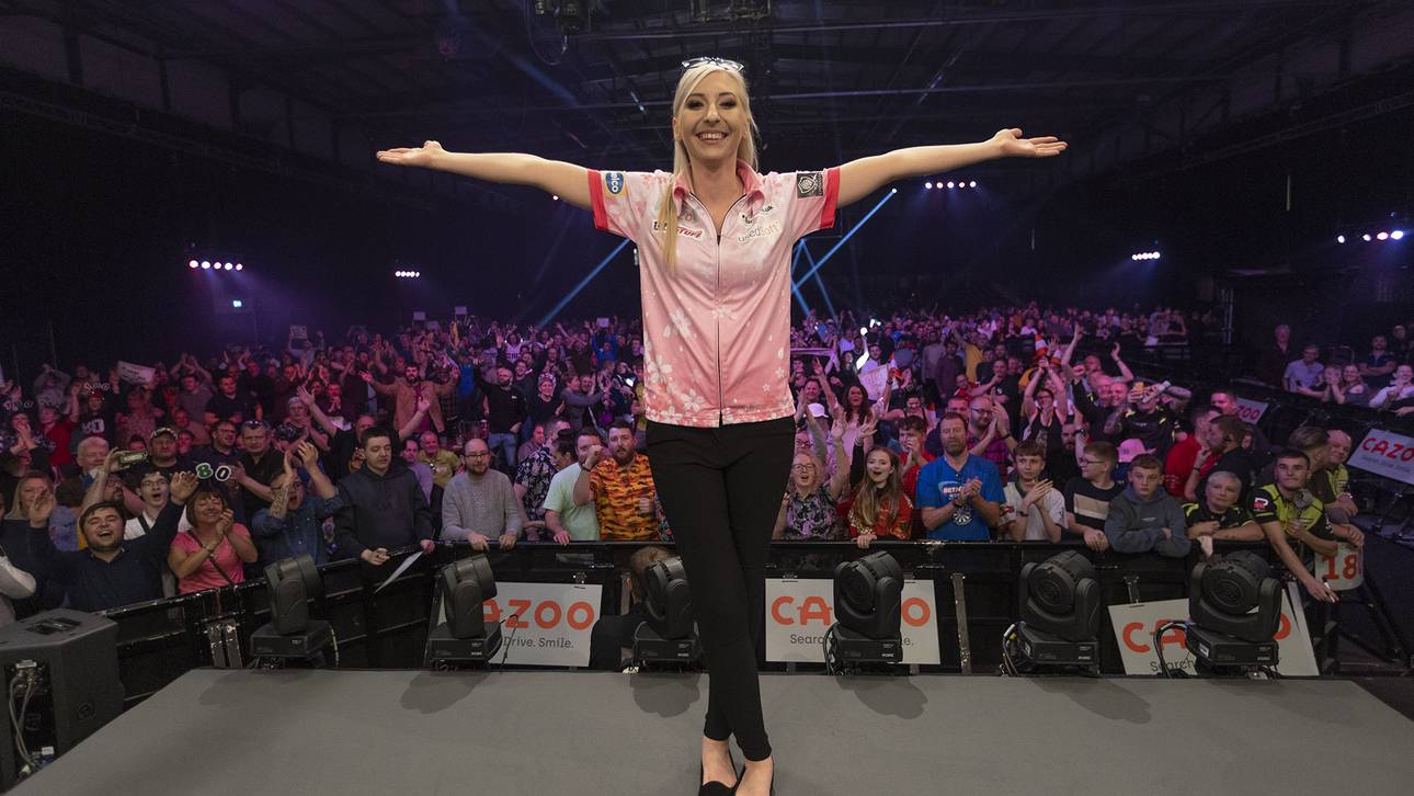 Denkwürdige Szenen nach historischem Darts-Moment