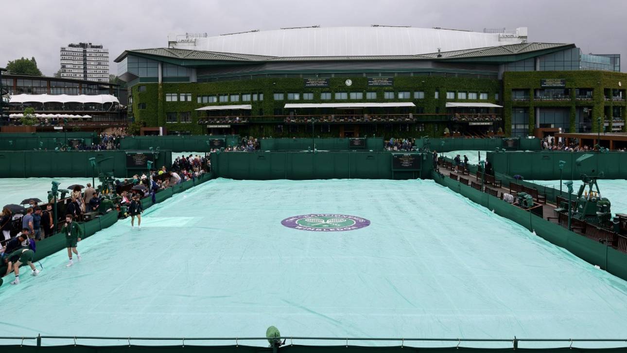 Wimbledon feiert Comeback mit traditioneller Wetter-Verzögerung