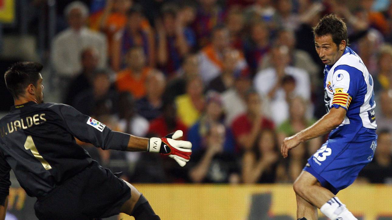 Raúl Tamudo versaute dem FC Barcelona mit seinem späten Ausgleich im "Derbi Barceloní" 2007 die Meisterschaft