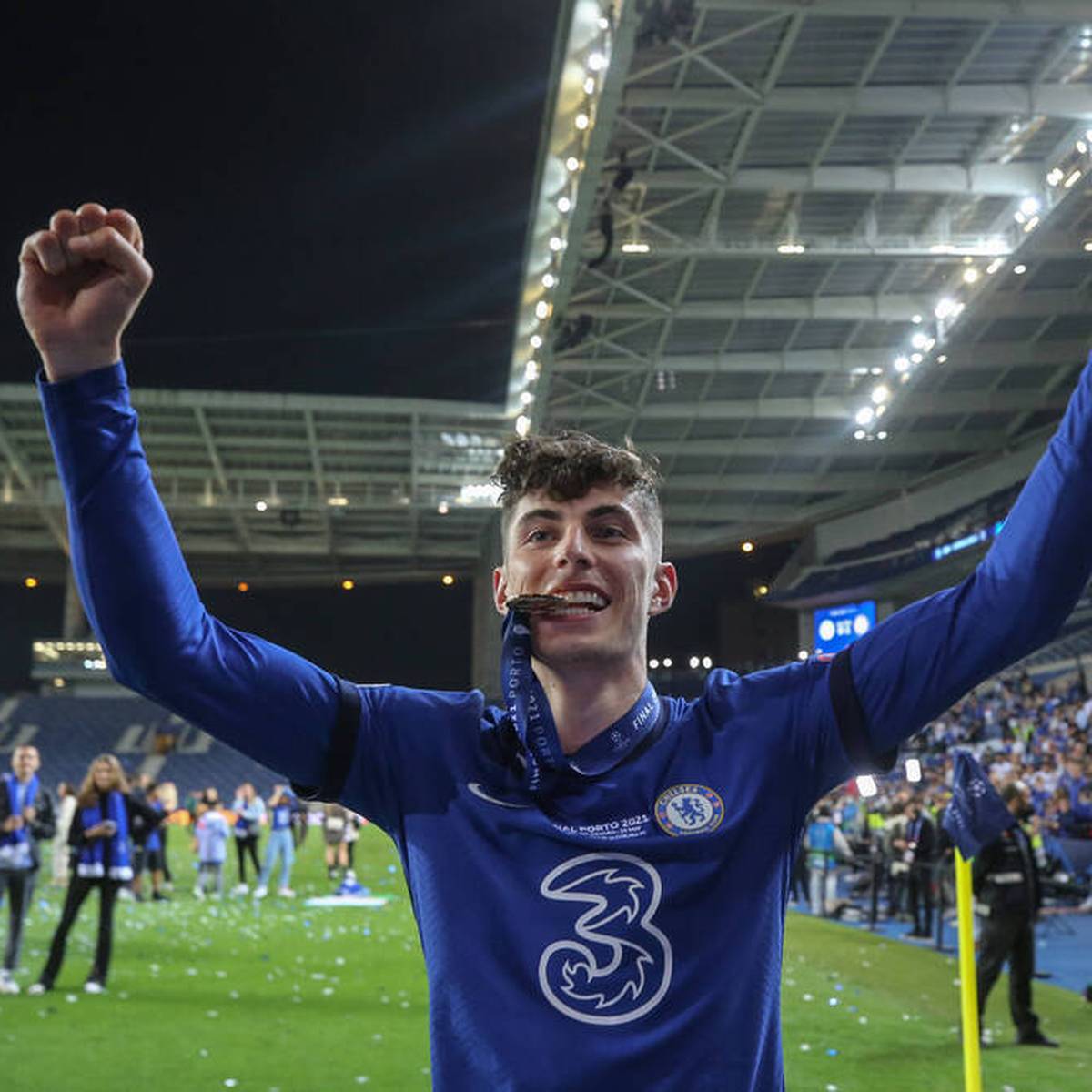 Fc Chelsea Kai Havertz Feiert Cl Torpremiere Im Finale Wagner Lobt Werner