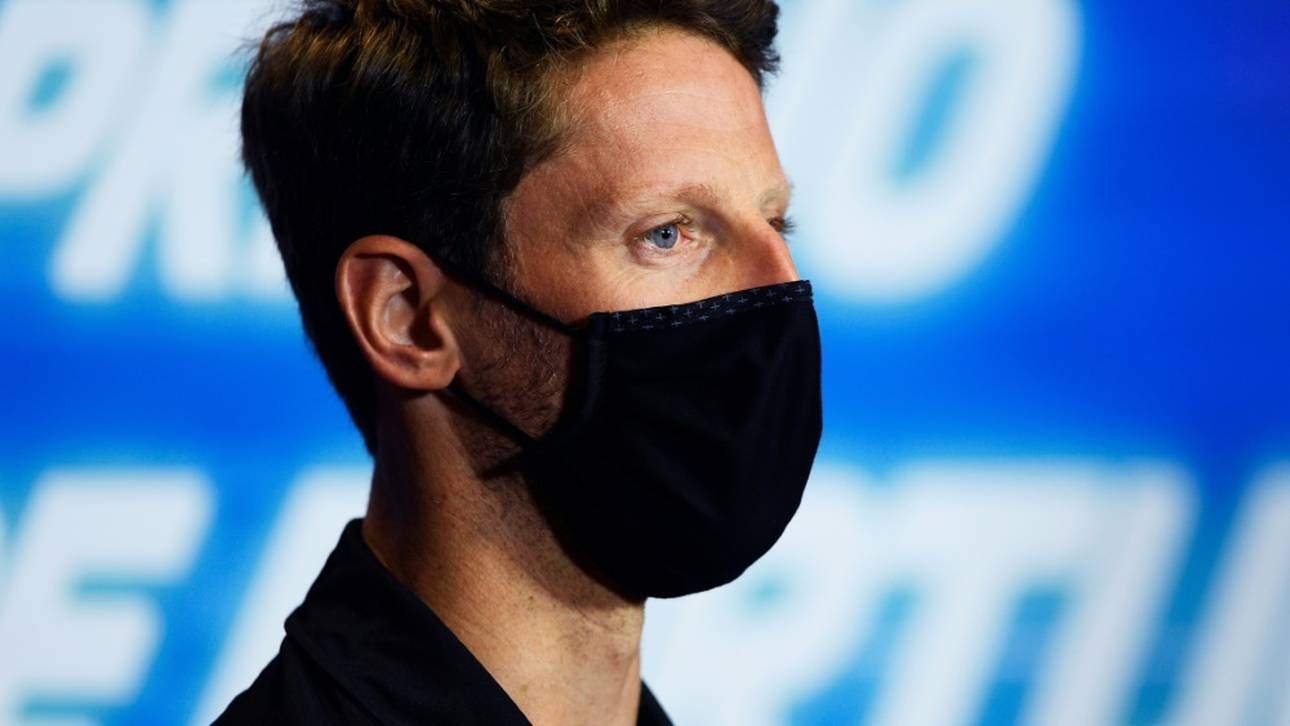 Grosjean besucht Rettungskräfte