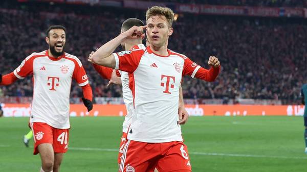 "Torpedo"! Kimmich köpft Bayern ins Halbfinale