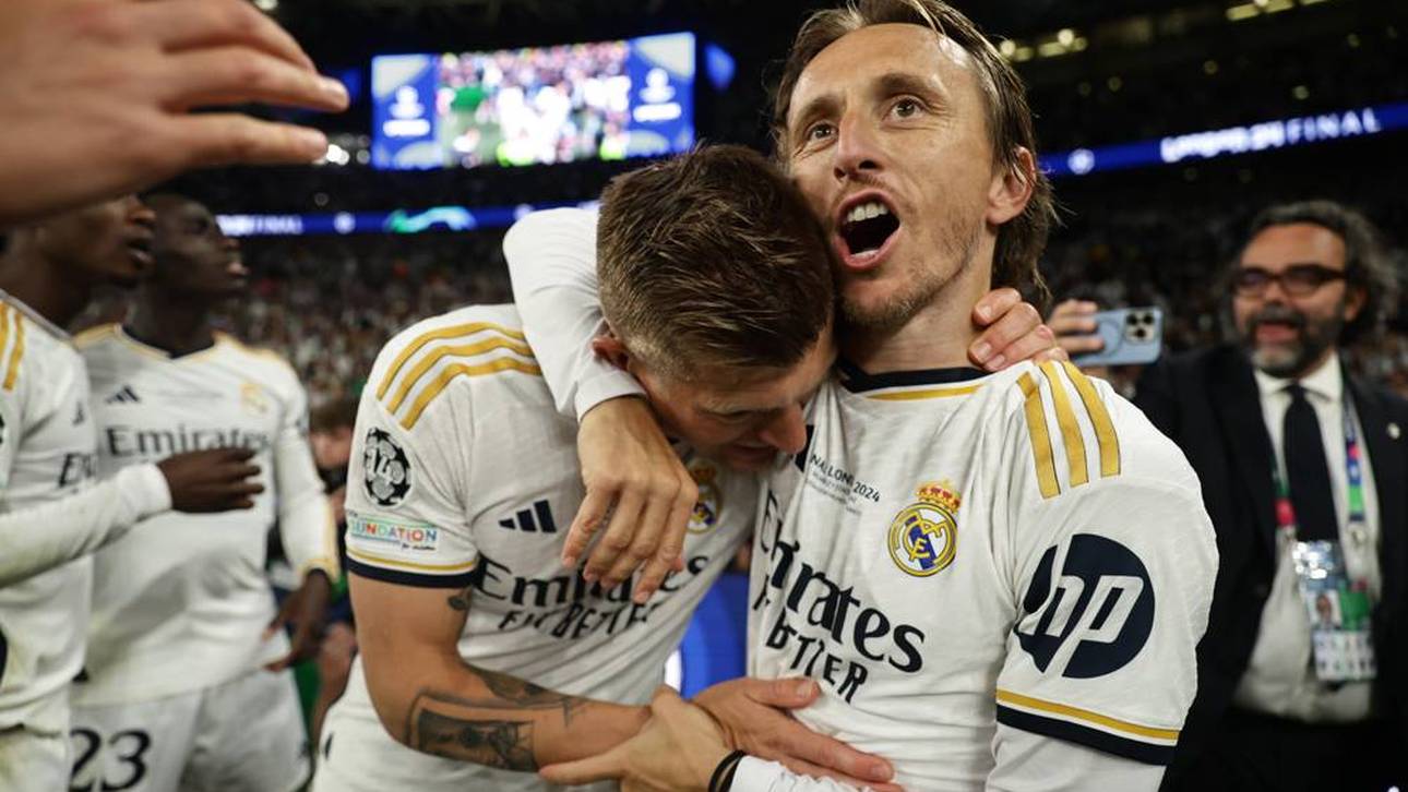 Toni Kroos (l.) und Luka Modric prägten bei Real Madrid eine Ära