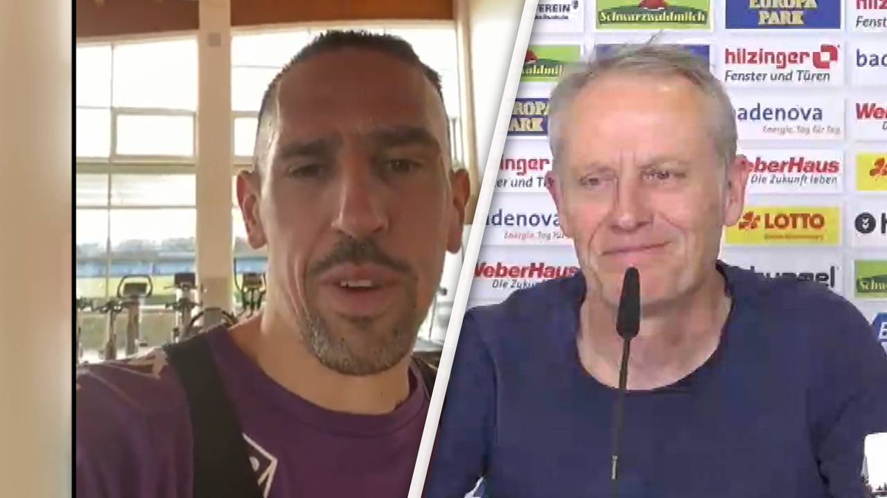 Nach Aufforderung von Christian Streich: Franck Ribéry reagiert mit Videogruß