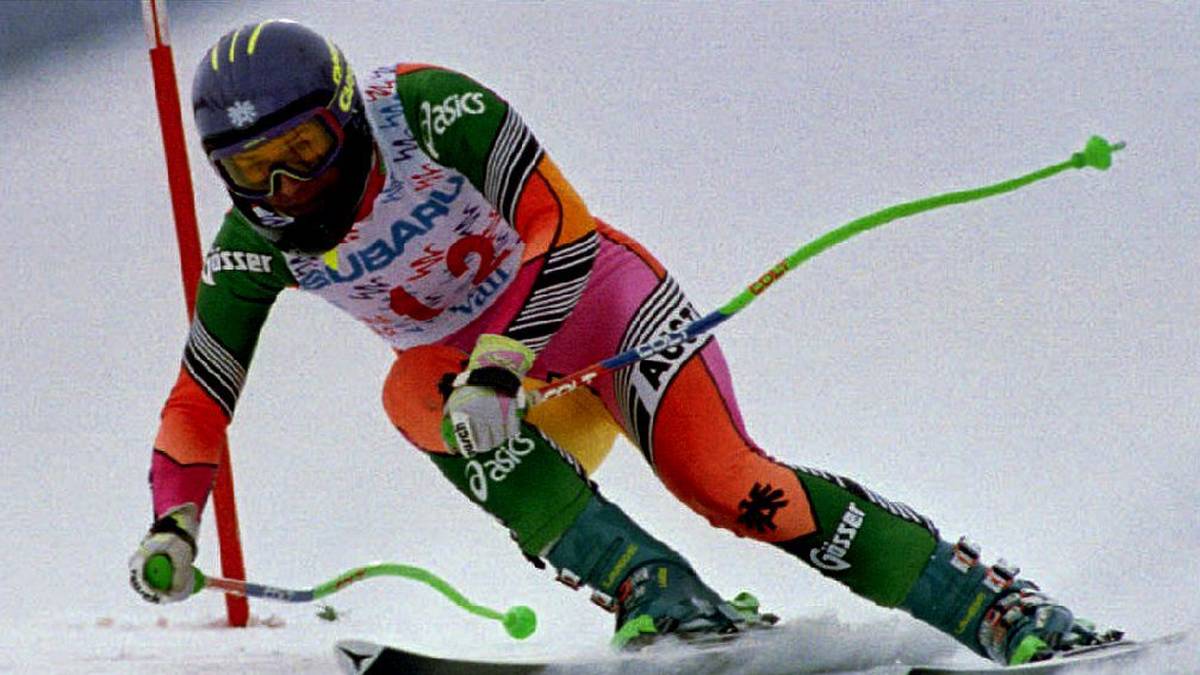  ULRIKE MAIER (1994 verstorben/Österreich) - SKI ALPIN - Maier fuhr als Schwangere 1989 zum WM-Titel im Super-G, nach der Geburt ihrer Tochter Melanie kehrte sie in der Saison 89/90 zurück in den Weltcup
