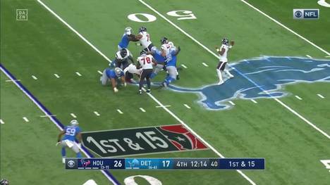 Quarterback Deshaun Watson warf gleich vier Touchdowns und führte seine Houston Texans an Thanksgiving zu einem deutlichen Sieg gegen die Detroit Lions.