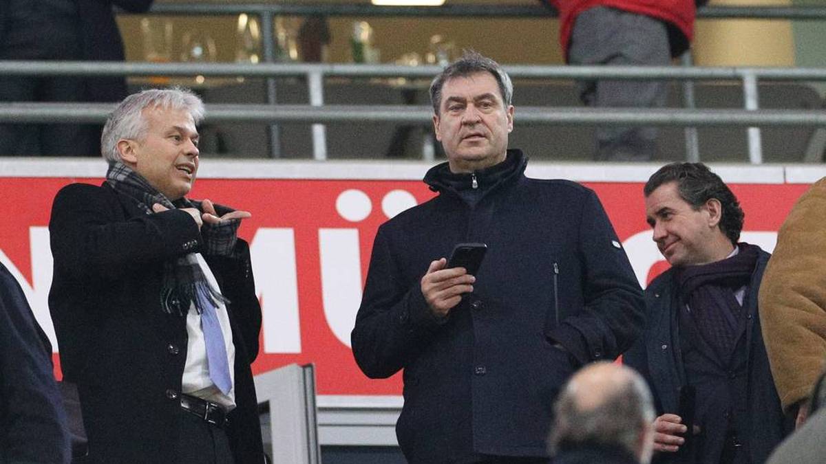 Markus Söder verfolgt das Geschehen beim FC Bayern ganz genau