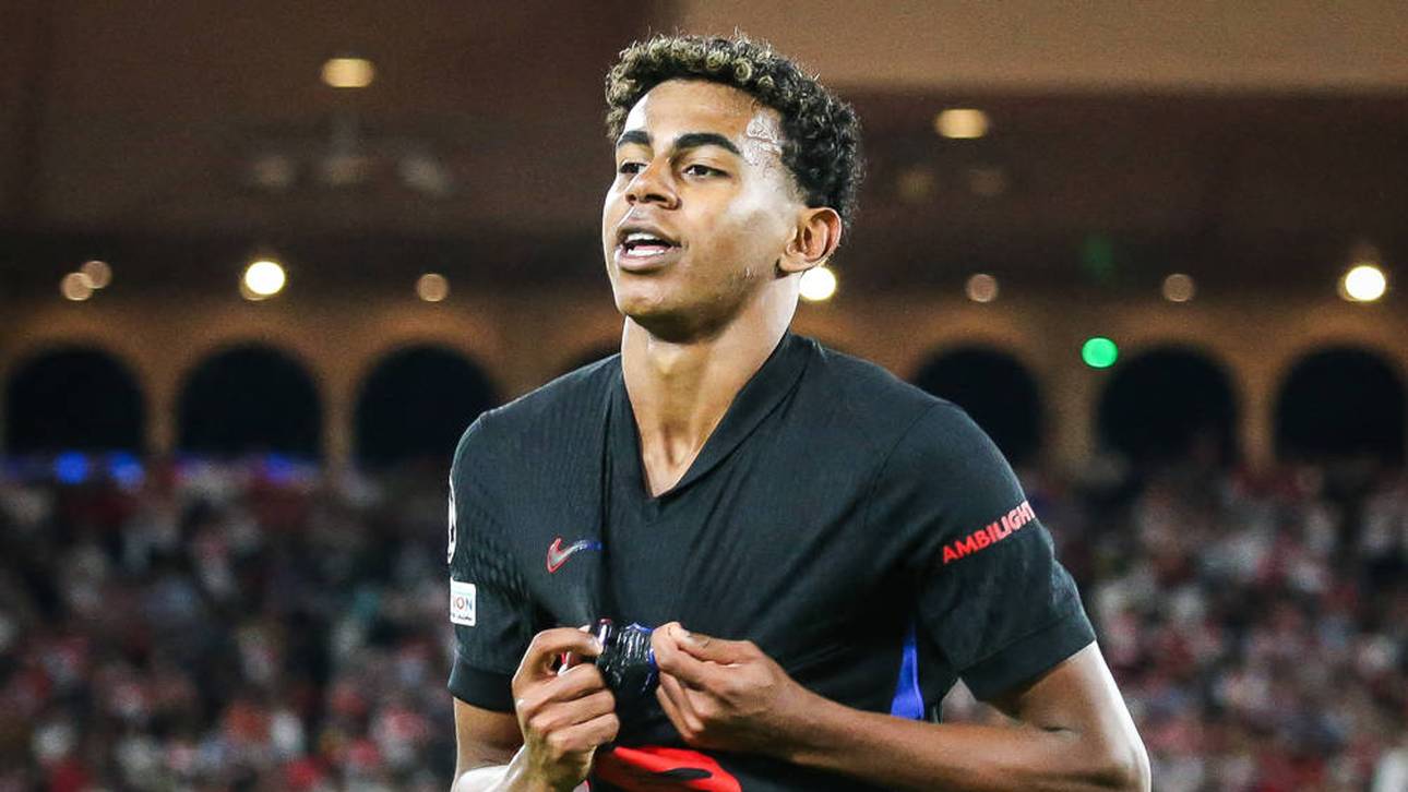 Lamine Yamal traf gegen Monaco zum Ausgleich