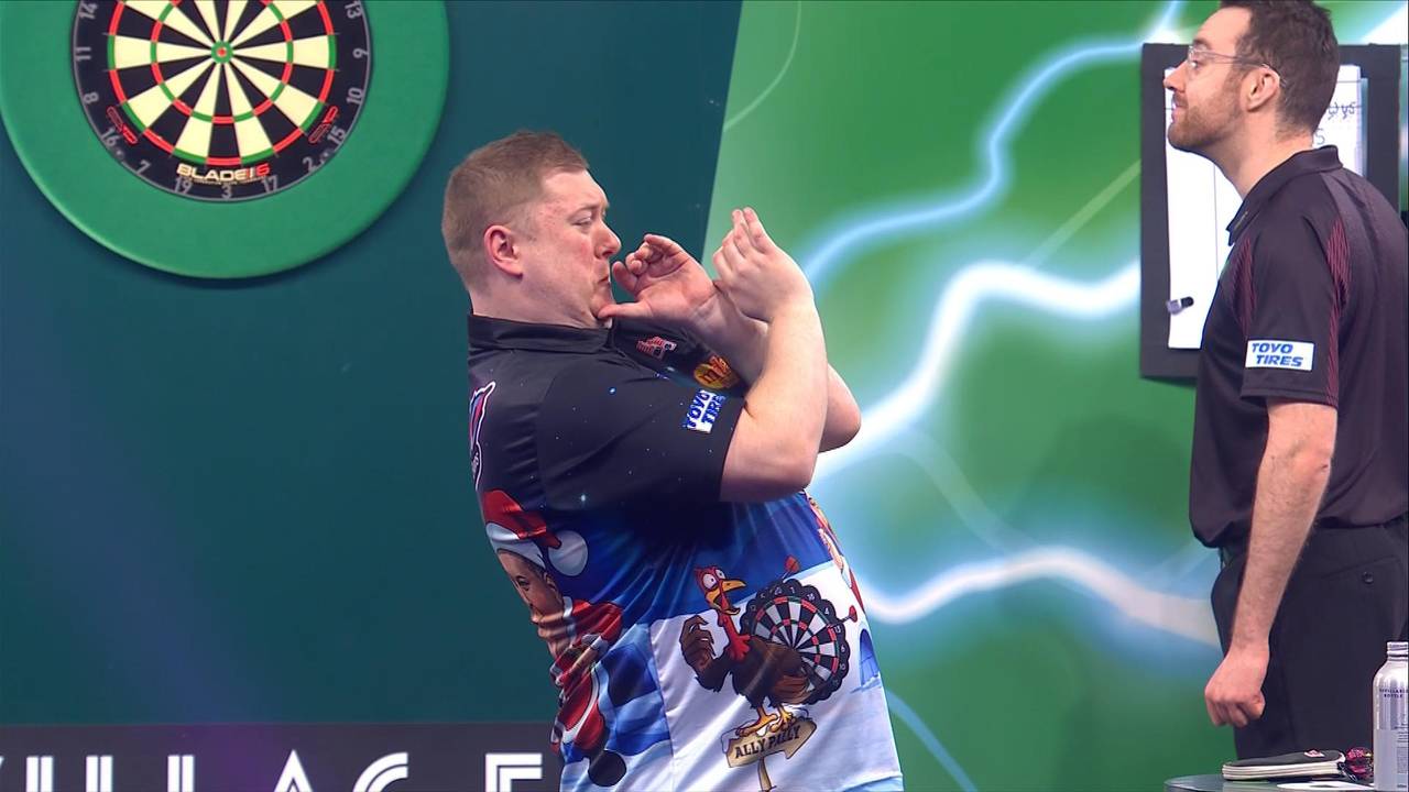 Darts WM 2024: Ricky Evans sorgt für Weihnachtsstimmung im Ally Pally