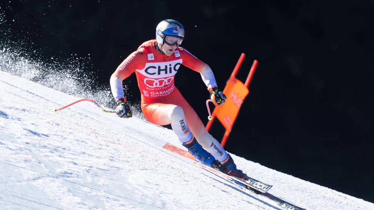Marco Odermatt auf der Kandahar-Abfahrt von Garmisch