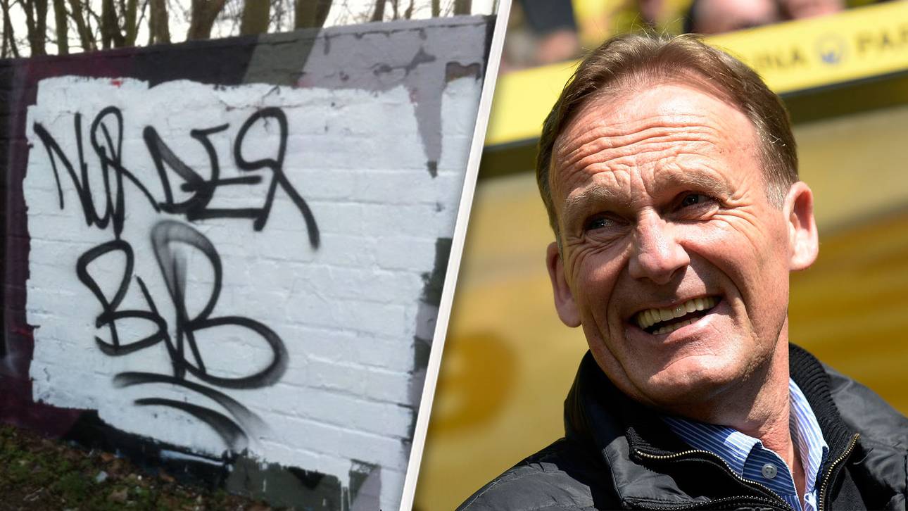 Drohung gegen Watzke übersprüht