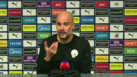 Manchester City musste im Titelrennen eine herbe Niederlage gegen Tottenham einstecken. Trainer Pep Guardiola war vor allem mit der Abwehrarbeit seiner Mannschaft nach dem 2:3 nicht zufrieden.