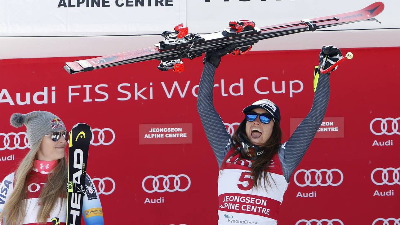 Vonn Zweite bei Olympiatest