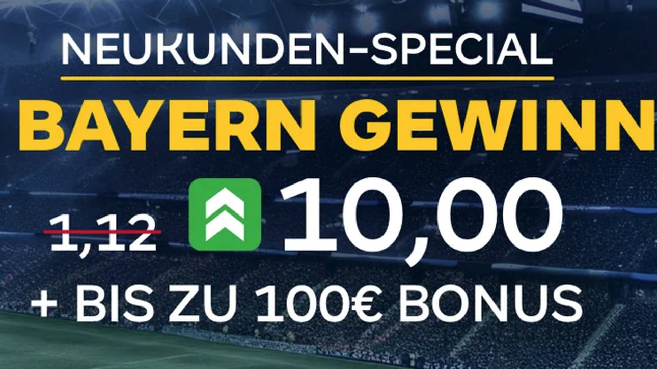 Merkur Bets Quotenboost: 10er Quote für Bayern-Sieg gegen Union Saint-Gilloise am 21.01.