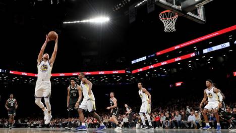 Stephen Curry war mit 39 Punkten bester Werfer der Golden State Warriors gegen die Brooklyn Nets