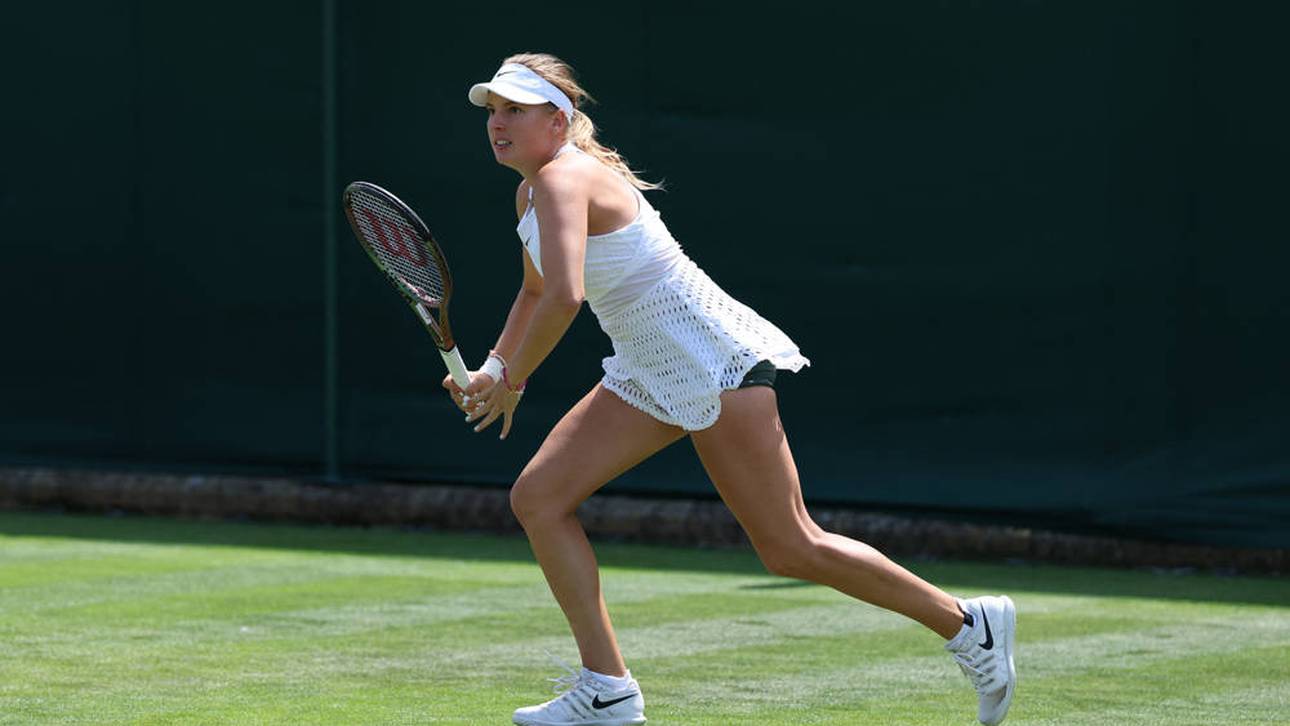 Tennis-Teenie weint nach Sturz