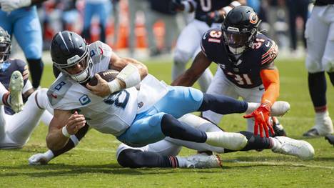 Titans-Quarterback Will Levis (l.) in Aktion 