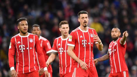 Sandro Wagner (2.v.r.) muss womöglich gegen Leverkusen gleich von Beginn an eingreifen