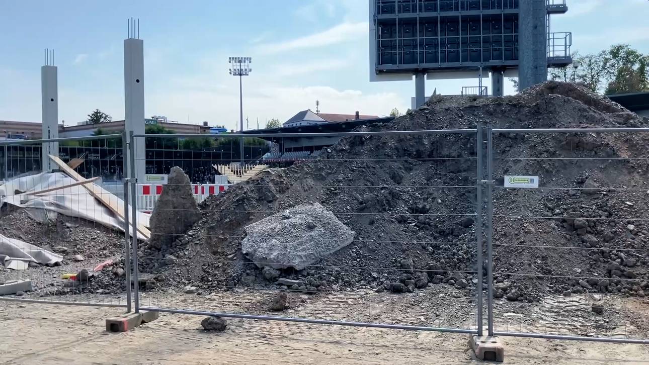 Auf dieser Baustelle wird am Samstag Bundesliga gespielt