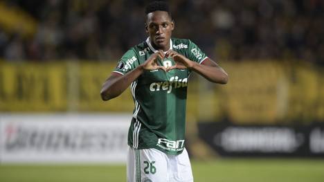 Yerry Mina steht noch bei SE Palmeiras in Brasilien unter Vertrag