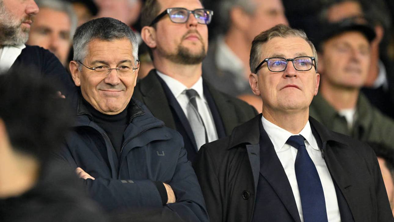 Herbert Hainer (l.) ist Präsident des FC Bayern (Muenchen) und Jan-Christian Dreesen Vorstandsvorsitzender 