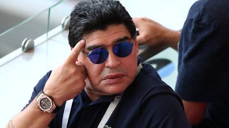 Diego Maradona war mit der Schiedsrichter-Ansetzung beim Spiel England vs. Kolumbien nicht einverstanden
