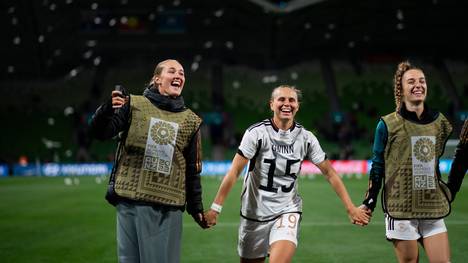 Nationalspielerin Sydney Lohmann muss nach dem 6:0-Auftaktsieg der deutschen Fußballerinnen gegen Marokko zunächst etwas kürzertreten. 