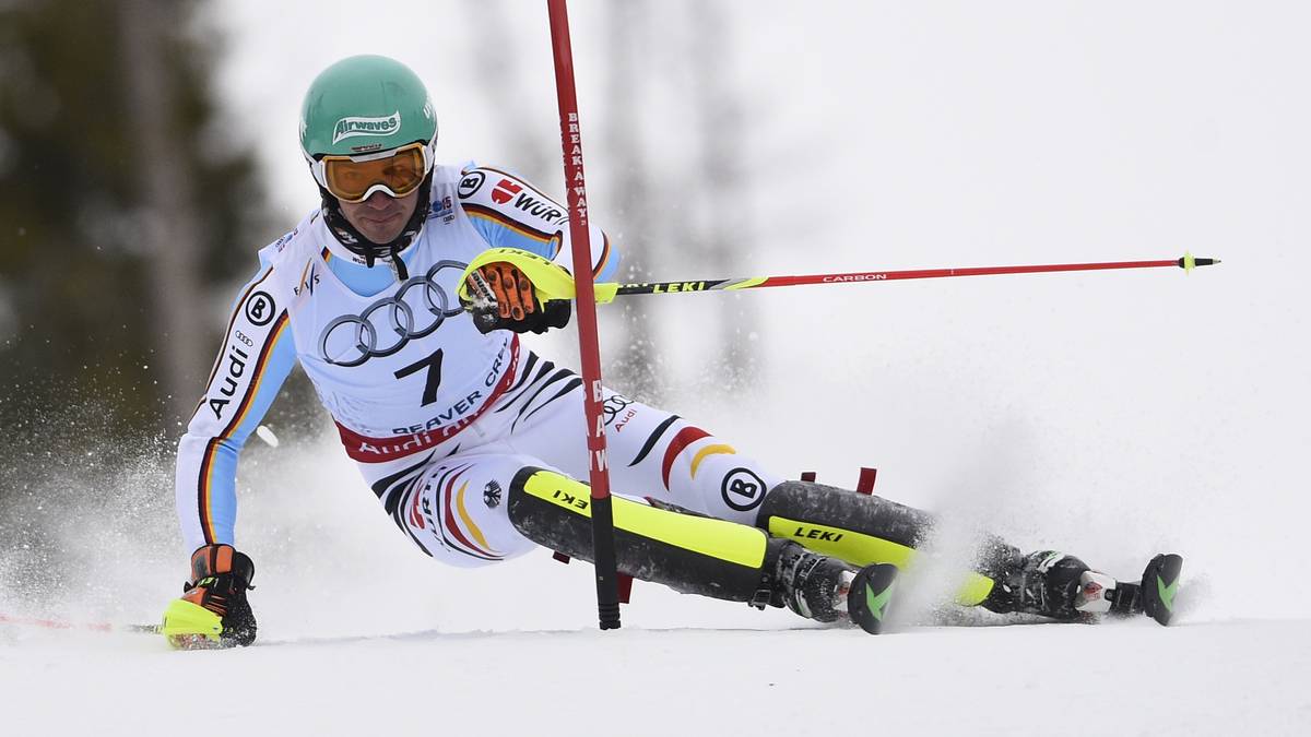 Auch Felix Neureuther beißt: Er war siebter - und wird am Ende Dritter.