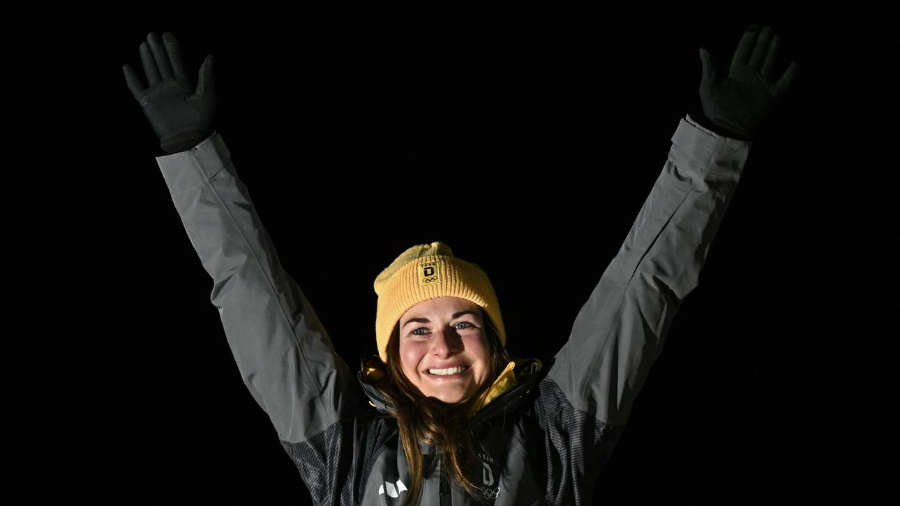 Deutsche Olympia-Heldin jubelt