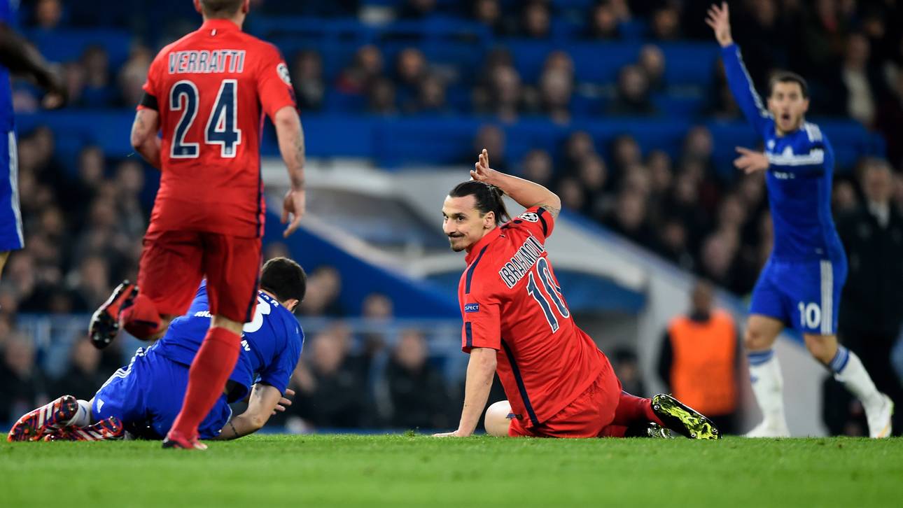 Zlatan Ibrahimovic im Spiel gegen den FC Chelsa