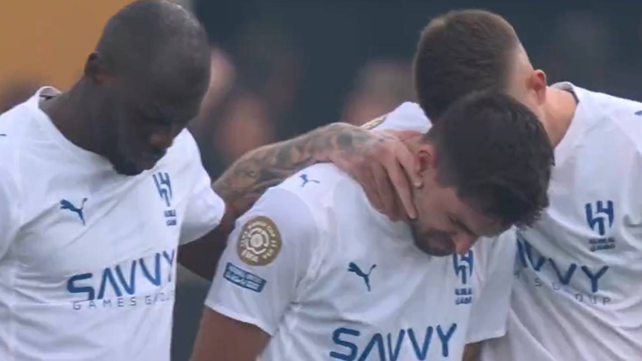 Ergreifende Szenen bei Schweigeminute