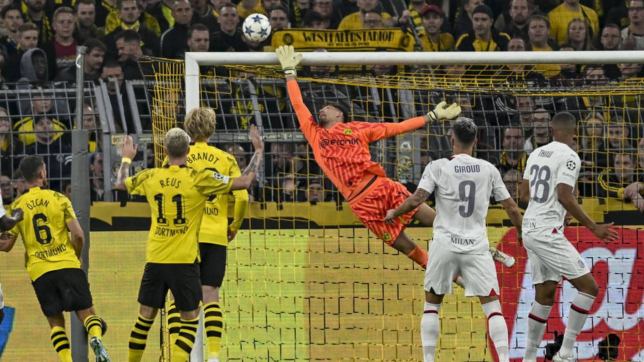 Kobel rettet BVB gegen Milan
