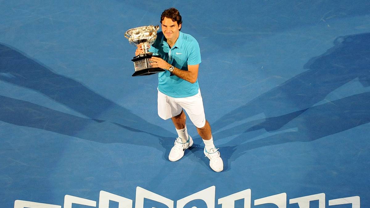 Australian Open 2010: Seinen einzigen Sieg bei einem Grand-Slam-Turnier in diesem Jahr konnte Federer bei den Australian Open feiern. Nach drei Sätzen war Gegner Andy Murray geschlagen