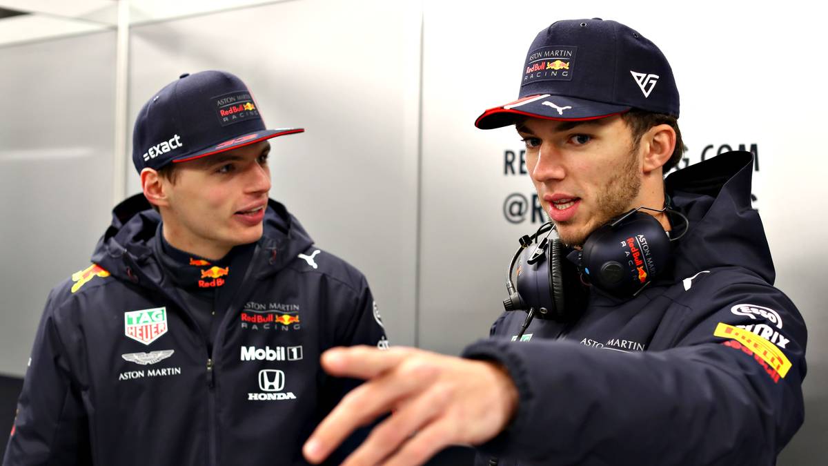 Red Bull: Max Verstappen (l.) und Pierre Gasly 