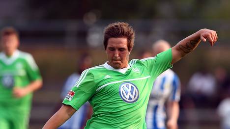 Kevin Pannewitz vom VfL Wolfsburg in einem Testspiel