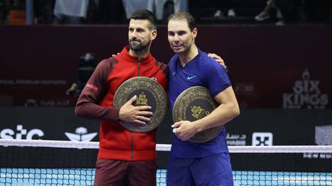 Novak Djokovic (l.) und Rafael Nadal sind sich wohl zum letzten Mal auf dem Tennisplatz begegnet