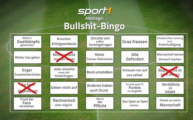 Das Sport1 Bullshit Bingo Zum Abstiegskampf In Der Bundesliga