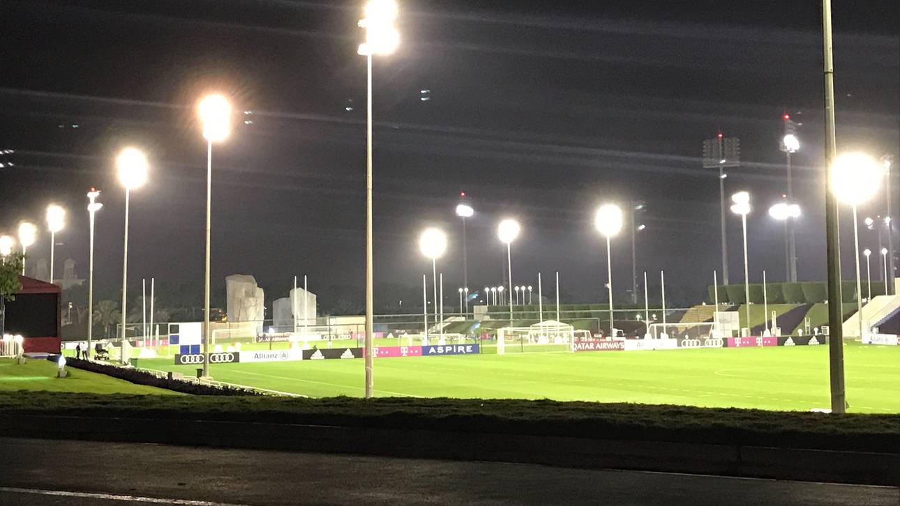 Am Freitagabend bat Niko Kovac auf dem Gelände der Aspire Academy zum ersten, geheimen Training