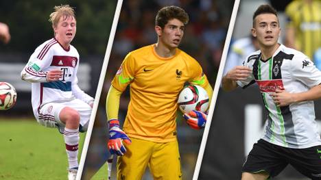 Mögliche Durchstarter in der UEFA Youth League: (v.l.) Felix Götze,  Luca Zidane und Joshua Holtby