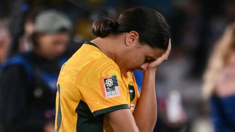 Sam Kerr nach dem verlorenen Halbfinale gegen England