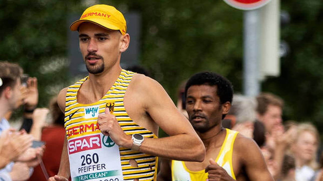 Hendrik Pfeiffer bei der Leichtathletik-EM 2022 in München