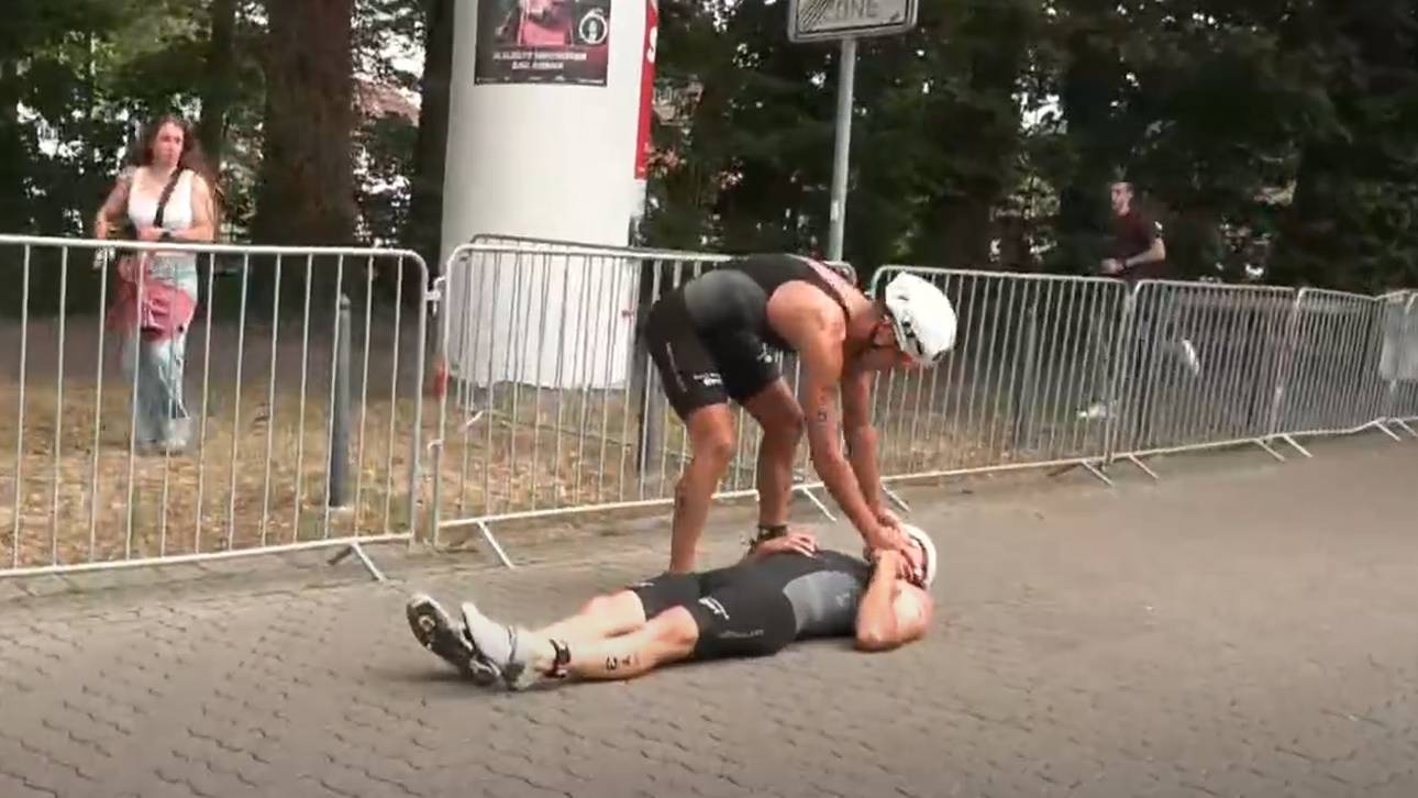 Teamkollege Léo Fernandez kümmerte sich um Basile Fouchard 