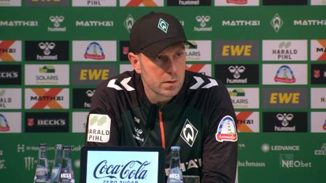 Ole Werner handelt sich nach Schlusspfiff gegen Mainz eine Rote Karte wegen Schiedsrichterbeleidigung ein. Auf der Pressekonferenz nach der Partie zeigt der Werder-Coach Reue.