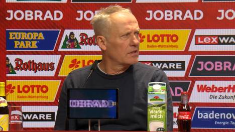 Freiburg-Coach Christian Streich feiert mit dem Remis gegen den 1. FC Union Berlin ein Jubiläum. Auf der Pressekonferenz sorgt er deswegen für einen Lacher.
