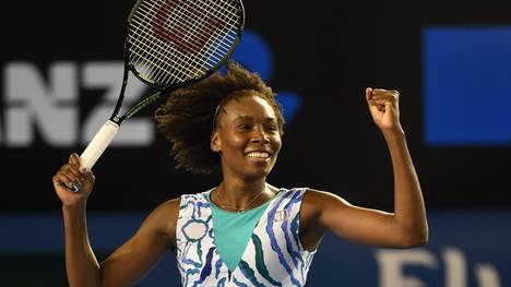 Venus Williams bejubelt ihren Sieg gegen Agnieszka Radwanska