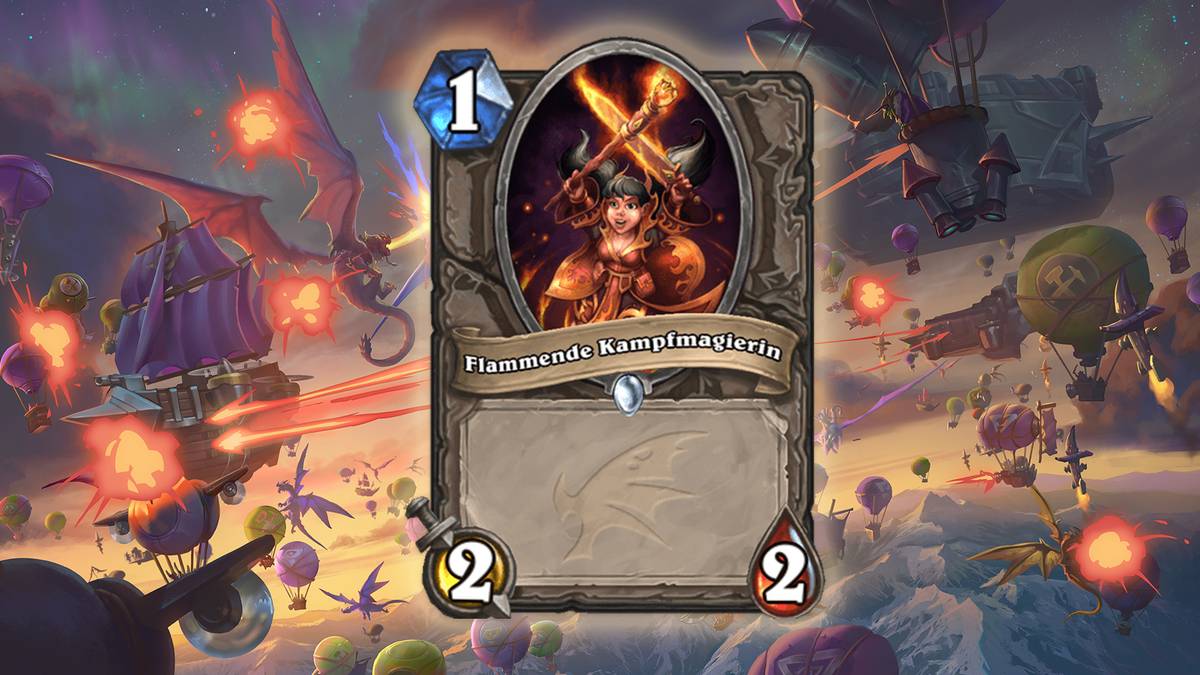 Flammende Kampfmagierin