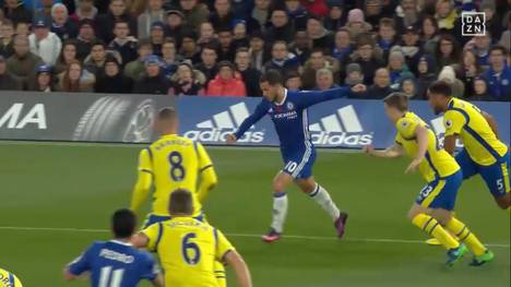 Eden Hazard erzielt beim 5:0 gegen Everton einen Doppelpack für Chelsea